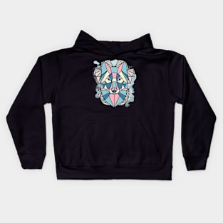 Lobo geométrico Kids Hoodie